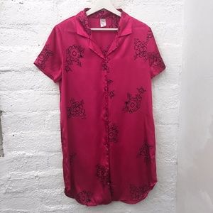 Floral Print Night Shirt